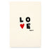 Love Squared Card, black and red cute mini artwork on a card by Kerri Rosenthal
