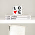 Love Squared Block of Love by Kerri Rosenthal. Blocks of Love are signed, mini editions of Kerri Rosenthal's word artwork mounted on 3/4" plexiglass acrylic block