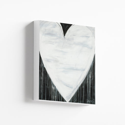 Love Thru and Thru black white art print by Kerri Rosenthal - Unique artwork for living room wall decor