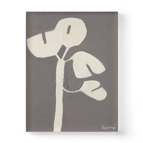 Love Tree Art Print by Kerri Rosenthal - Unique abstract wall art for living room, bedroom artwork in beige and cream neutral tones