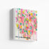 Love All Around Colorful Drippy Heart Mini Stretched Canvas - Modern original wall artwork for living room or any room in your home by Kerri Rosenthal