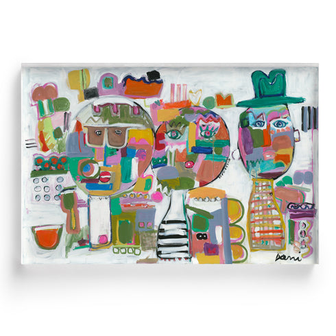 Love Brigade multicolor plexi wall art print - Shop unique artwork for living room wall decor by Kerri Rosenthal