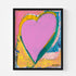 Love Me Happy multicolor wall art print - Unique artwork gifts for living room, bedroom or any space wall art decor by Kerri Rosenthal