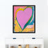 Love Me Happy multicolor wall art print - Unique artwork gifts for living room, bedroom or any space wall art decor by Kerri Rosenthal