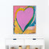 Love Me Happy multicolor wall art print - Unique artwork gifts for living room, bedroom or any space wall art decor by Kerri Rosenthal