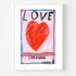 Ready to hang love lessons colorful word art print - Shop word artwork decor any space by Kerri Rosenthal.