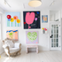 Flowers + Iced Coffee Original painting by Kerri Rosenthal
