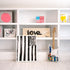 Love lines black word original wall art painting - Shop abstract artwork decor by Kerri Rosenthal