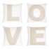 Love white-natural throw pillow set made from the finest linen and cotton - Shop cute decorative square throw pillows by Kerri Rosenthal
