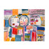 Lovers and Friends colorful art print by Kerri Rosenthal - Unique artwork for living room wall decor