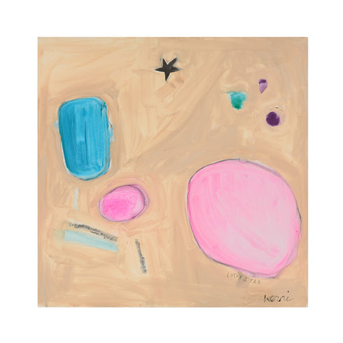 Lucky Star multicolor abstract wall art print - Shop unique wall artwork decor by Kerri Rosenthal