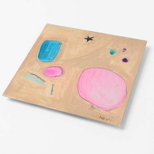 Lucky Star multicolor abstract wall art print. Shop unique wall artwork decor for the living room, bedroom, or any space by Kerri Rosenthal.