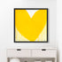 Mad Love Drippy Heart yellow art print by Kerri Rosenthal - Unique artwork for living room wall decor
