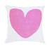 Pop pink My Heart cute decorative throw pillows by Kerri Rosenthal