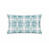 Magic Patchwork turqs blue rectangular lumbar decorative throw pillow by Kerri Rosenthal