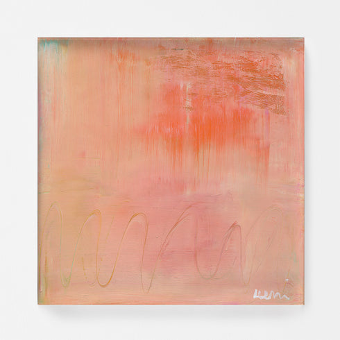 Malibu Sunrise vibrant yellow, orange and pink colors Original Art Print by Kerri Rosenthal - Unique artwork for living room, bedroom wall decor