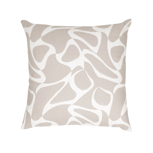 Taupe Maze cute decorative throw pillows by Kerri Rosenthal - square throw pillow for couch