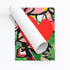 Merriment multicolor wall art print roll