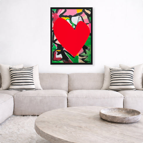 Merriment multicolor wall art print - Shop unique wall artwork decor for the living room