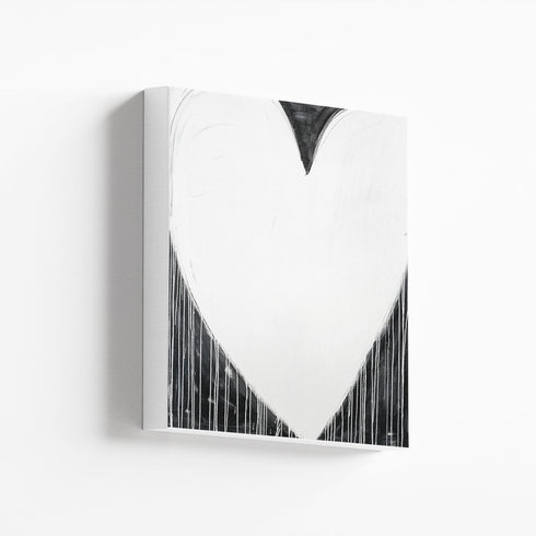 Modern Love Drippy Heart Art Print