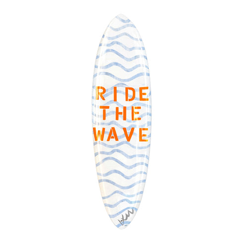 Ride the happy wave best surfboard - Shop modern surfboards by Kerri Rosenthal.