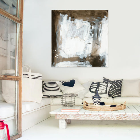 Morning Coffee colorful wall art print artwork with cute throw pillows - Shop abstract artwork decor by Kerri Rosenthal