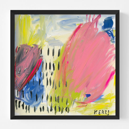 Multicolor And The Flowers Will Bloom art print wall artwork by Kerri Rosenthal - Unique artwork gifts for living room, bedroom or any space wall art decor