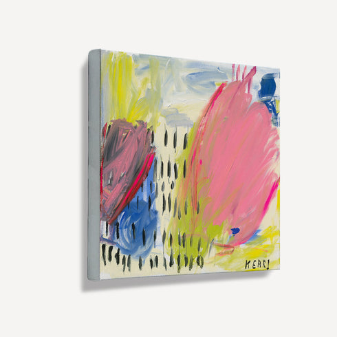 Multicolor And The Flowers Will Bloom art print wall artwork by Kerri Rosenthal - Unique artwork gifts for living room, bedroom or any space wall art decor