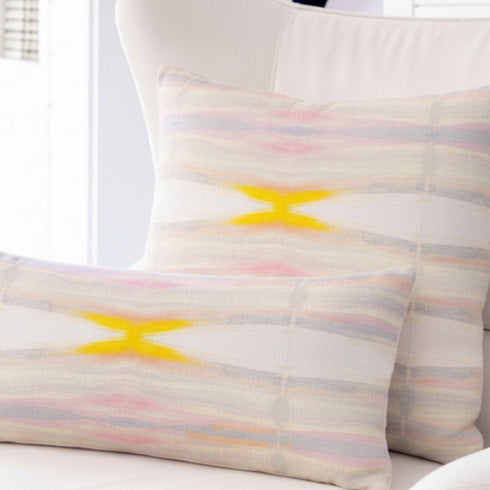 Multicolor backgammon square and lumbar throw pillow - Cute decorative modern throw pillows by Kerri Rosenthal