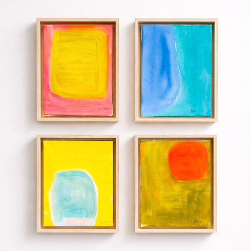 Multicolor original painting wall art - Unique original artwork gifts for the living room, bedroom or home decor by Kerri Rosenthal