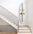 A multicolor surfboard craft that makes a bold, loving statement, whether it's hung on the wall or catching waves.