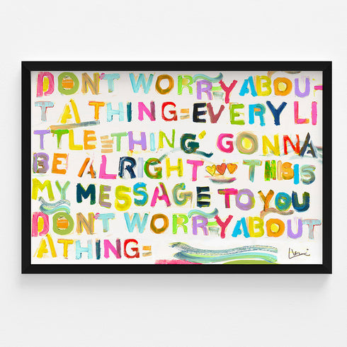 My Message To You Horizontal Art Print