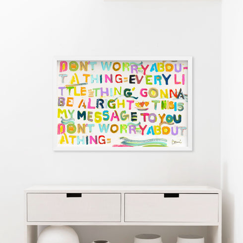 My Message To You Horizontal Art Print