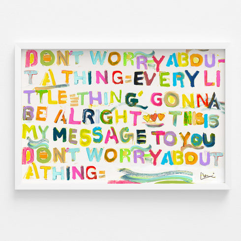 My Message To You Horizontal Art Print