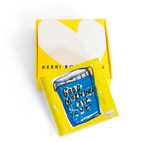 My First Love multicolor block of Love acrylic mini art by Kerri's artwork - Shop cute unique gifts for loved ones