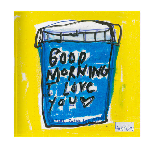 My First Love multicolor block of Love acrylic mini art artwork - Shop cute unique gifts for loved ones by Kerri Rosenthal