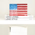 Kerri Rosenthal's My Flag Block of Love is mini art encased in 4" x 4" plexiglass and perfect for book shelf decor