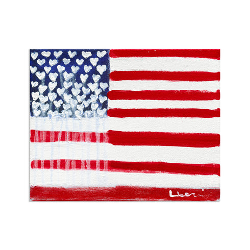 My Flag wall art print. Perfect for living room or home decor - Modern contemporary wall artwork by Kerri Rosenthal