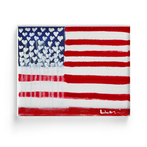 My Flag wall art print. Perfect for living room or home decor - Modern contemporary wall artwork by Kerri Rosenthal