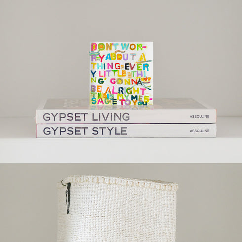 The My Message to You Block of Love by Kerri Rosenthal. A cute, unique gift and home decor art piece for a coffee table or bookshelf.