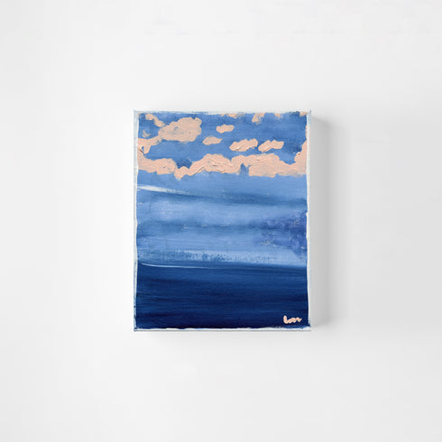 Mykonos Morning Original Painting inspired home interior for modern living spaces by Kerri Rosenthal