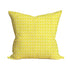 Mykonos yellow mini cute square decorative throw pillows by Kerri Rosenthal