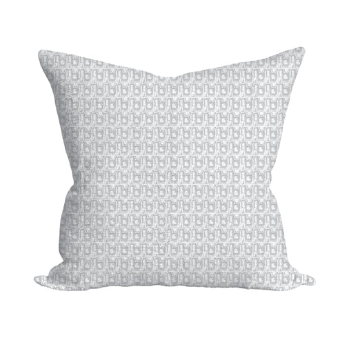 Mykonos grey mini cute decorative square throw pillows by Kerri Rosenthal
