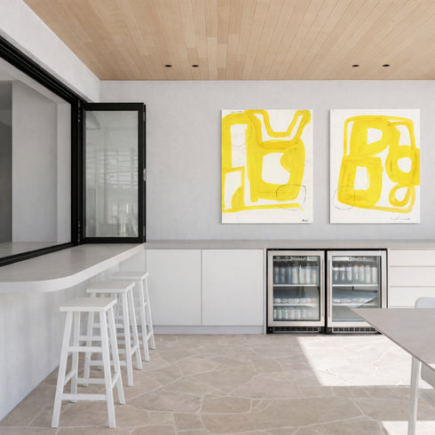 Mykonos No. 1 wall art print for living decor - Shop modern wall artwork decor by Kerri Rosenthal