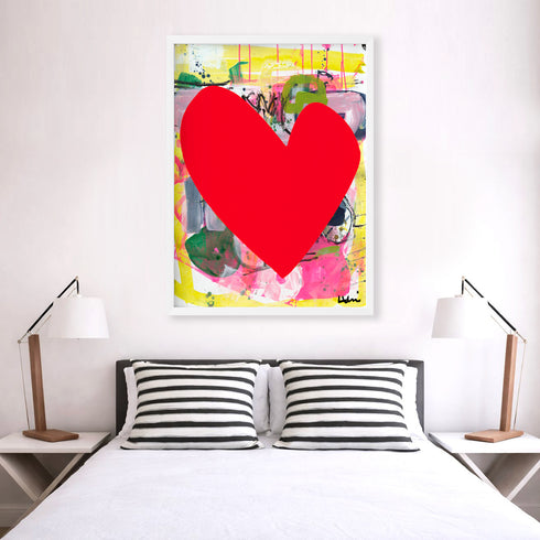 Mystery Lover multicolor wall art print - Shop unique wall artwork decor for bedroom, or any space
