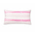 Nikki pink striped lumbar throw pillow - Cute decorative modern throw pillows by Kerri Rosenthal