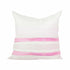 Nikki pink striped square throw pillow - Cute decorative throw pillows for home decor by Kerri Rosenthal