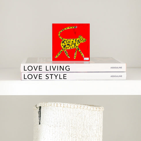 Nomad red block of Love acrylic mini art - Shop cute unique gifts for art lovers or hostesses by Kerri Rosenthal