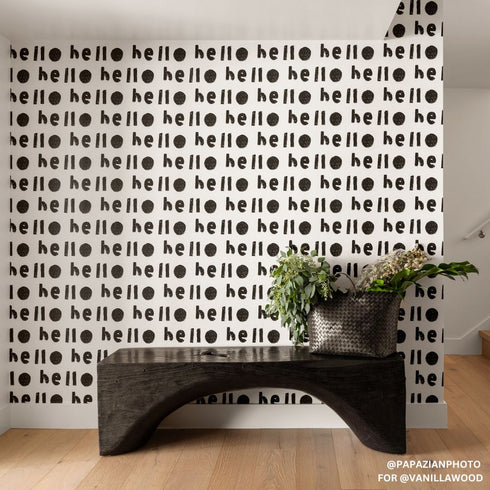 Oh Hi Wallpaper - Carbon