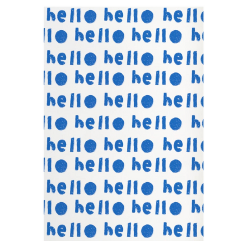 Trendy high quality white ground with indigo blue oh hi wallpaper by kerri rosenthal - designer wall paper